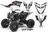 Yamaha Raptor 250 ATV Graphic Kit - 2008-2014 Mad Hatter Black
