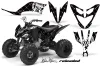 Yamaha Raptor 250 ATV Graphic Kit - 2008-2014 Silver Star - Reloaded White