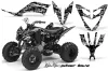 Yamaha Raptor 250 ATV Graphic Kit - 2008-2014 Silver Star - Silverhaze Silver