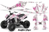 Yamaha Raptor 350 ATV Graphic Kit - 2004-2014 Butterfly Pink