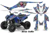 Yamaha Raptor 350 ATV Graphic Kit - 2004-2014 Ed Hardy - Love Kills Blue