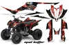 Yamaha Raptor 350 ATV Graphic Kit - 2004-2014 Mad Hatter Black