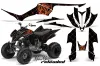 Yamaha Raptor 350 ATV Graphic Kit - 2004-2014 Silver Star - Reloaded Orange