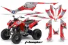 Yamaha Raptor 350 ATV Graphic Kit - 2004-2014 T Bomber Red