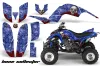 Yamaha Raptor 660 ATV Graphic Kit - 2001-2005 Bone Collector Blue