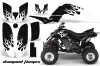 Yamaha Raptor 660 ATV Graphic Kit - 2001-2005 Diamond Flames White