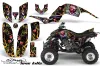 Yamaha Raptor 660 ATV Graphic Kit - 2001-2005 Ed Hardy - Love Kills Black