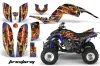 Yamaha Raptor 660 ATV Graphic Kit - 2001-2005 Firestorm Blue