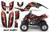 Yamaha Raptor 660 ATV Graphic Kit - 2001-2005 Mad Hatter Black