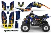 Yamaha Raptor 660 ATV Graphic Kit - 2001-2005 Motorhead Blue