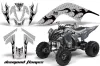 Yamaha Raptor 700 ATV Graphic Kit - 2006-2012 Diamond Flames Silver