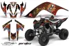 Yamaha Raptor 700 ATV Graphic Kit - 2006-2012 Ed Hardy - Pirates Blue