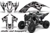 Yamaha Raptor 700 ATV Graphic Kit - 2006-2012 Skulls and Hammers Red