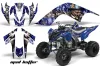 Yamaha Raptor 700 ATV Graphic Kit - 2006-2012 Mad Hatter Blue