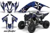 Yamaha Raptor 700 ATV Graphic Kit - 2006-2012 Motorhead Silver