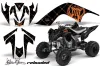 Yamaha Raptor 700 ATV Graphic Kit - 2006-2012 Silver Star - Reloaded Blue