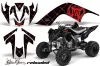 Yamaha Raptor 700 ATV Graphic Kit - 2006-2012 Silver Star - Reloaded Orange