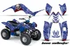 Yamaha Raptor 80 ATV Graphic Kit - 2003-2016 Bone Collector Blue