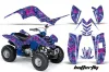 Yamaha Raptor 80 ATV Graphic Kit - 2003-2016 Butterfly Blue