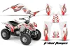 Yamaha Raptor 80 ATV Graphic Kit - 2003-2016 Tribal Flames Red