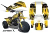 Yamaha Shaft DX 225 - 3 Wheeler ATV Graphic Kit - 1983-1985 Carbon X Yellow