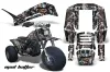Yamaha Shaft DX 225 - 3 Wheeler ATV Graphic Kit - 1983-1985 Mad Hatter Black