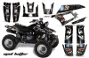 Yamaha Warrior 350 ATV Graphic Kit - All Years Mad Hatter Silver