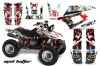 Yamaha Warrior 350 ATV Graphic Kit - All Years Mad Hatter White