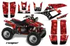 Yamaha Warrior 350 ATV Graphic Kit - All Years Reaper Red