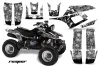 Yamaha Warrior 350 ATV Graphic Kit - All Years Reaper Silver