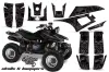 Yamaha Warrior 350 ATV Graphic Kit - All Years Skulls N Hammers Silver