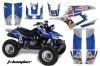 Yamaha Warrior 350 ATV Graphic Kit - All Years T Bomber Blue