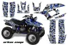 Yamaha Warrior 350 ATV Graphic Kit - All Years Urban Camo Blue