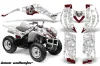 Yamaha Wolverine ATV Graphic Kit - 2006-2012 Bone Collector White