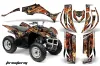 Yamaha Wolverine ATV Graphic Kit - 2006-2012 Firestorm Black