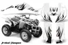 Yamaha Wolverine ATV Graphic Kit - 2006-2012 Tribal Flames Black