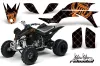 Yamaha YFZ 450 ATV Graphic Kit - 2004-2014 Silver Star - Reloaded Orange