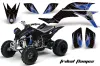 Yamaha YFZ 450 ATV Graphic Kit - 2004-2014 Tribal Flames Blue