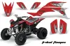 Yamaha YFZ 450 ATV Graphic Kit - 2004-2014 Tribal Flames Red