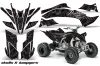Yamaha YFZ 450SE / 450R ATV Graphic Kit - 2009-2013 Skulls and Hammers Silver