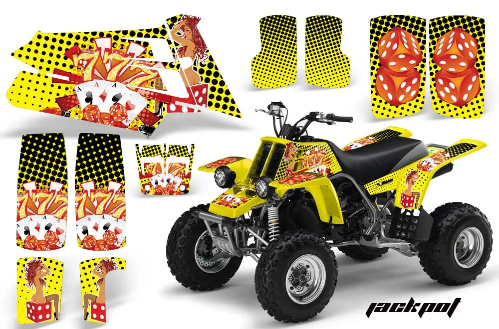 Yamaha Banshee 350 (Full Bore Plastics) ATV Graphic Kit - All Years Jackpot Yellow