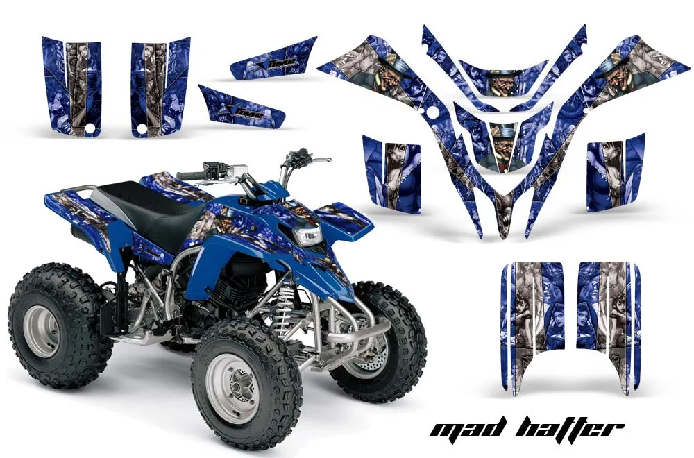 Yamaha Blaster YFS200 ATV Graphic Kit - 1988-2001 Mad Hatter Blue