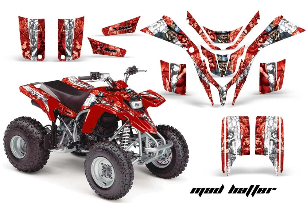 Yamaha Blaster YFS200 ATV Graphic Kit - 1988-2001 Mad Hatter Red