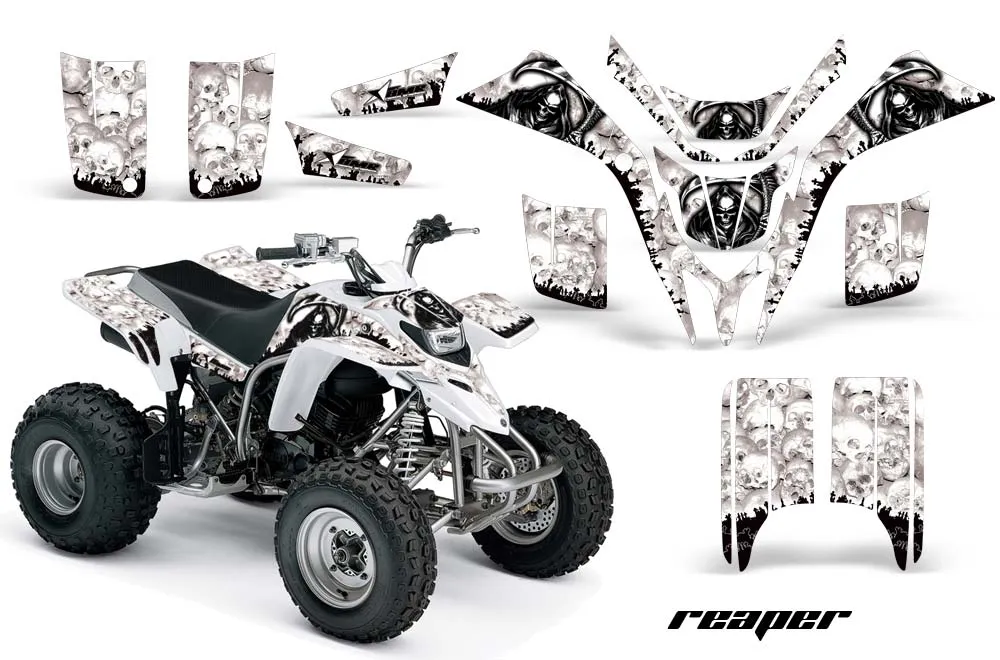 Yamaha Blaster YFS200 ATV Graphic Kit - 1988-2001 Reaper White