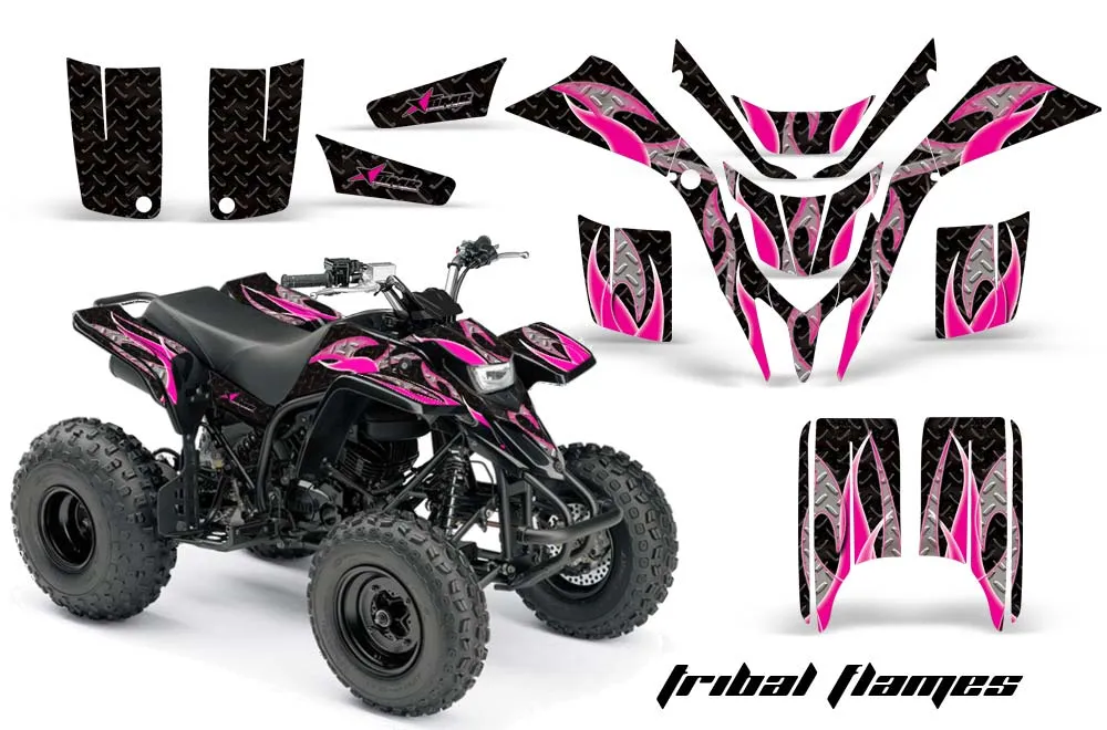 Yamaha Blaster YFS200 ATV Graphic Kit - 1988-2001 Tribal Flames Pink