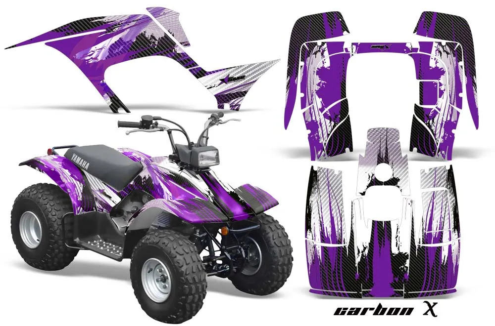 Yamaha Breeze 125 ATV Graphic Kit - 1989-2007 Carbon X Purple