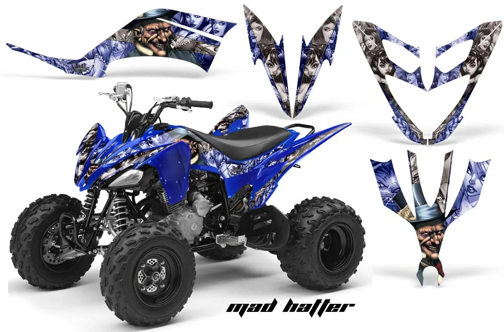 Yamaha Raptor 250 ATV Graphic Kit - 2008-2014 Mad Hatter Blue