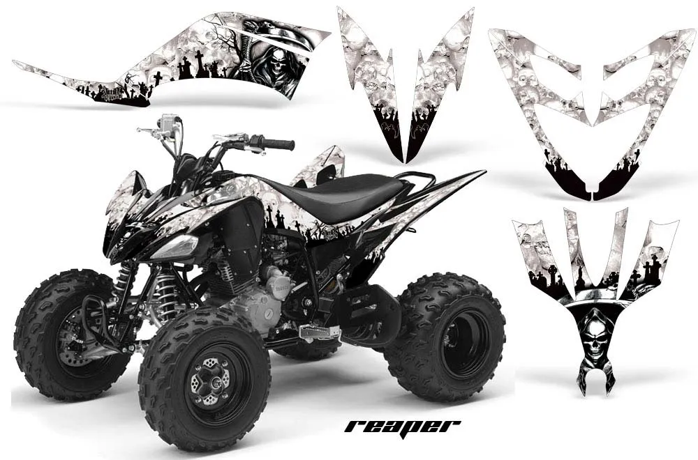 Yamaha Raptor 250 ATV Graphic Kit - 2008-2014 Reaper White