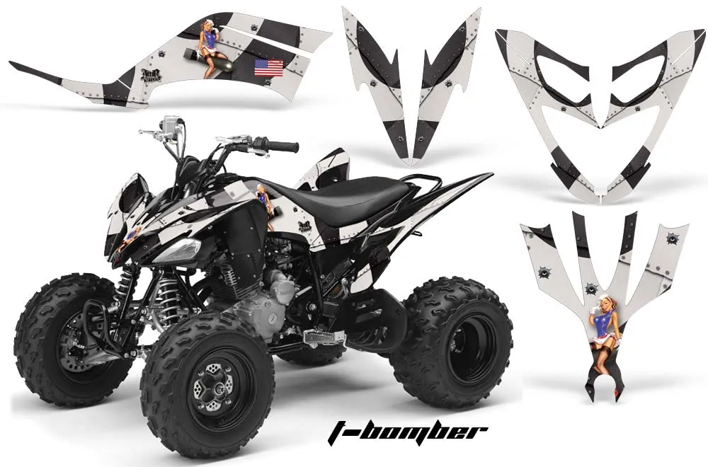 Yamaha Raptor 250 ATV Graphic Kit - 2008-2014 T Bomber Black