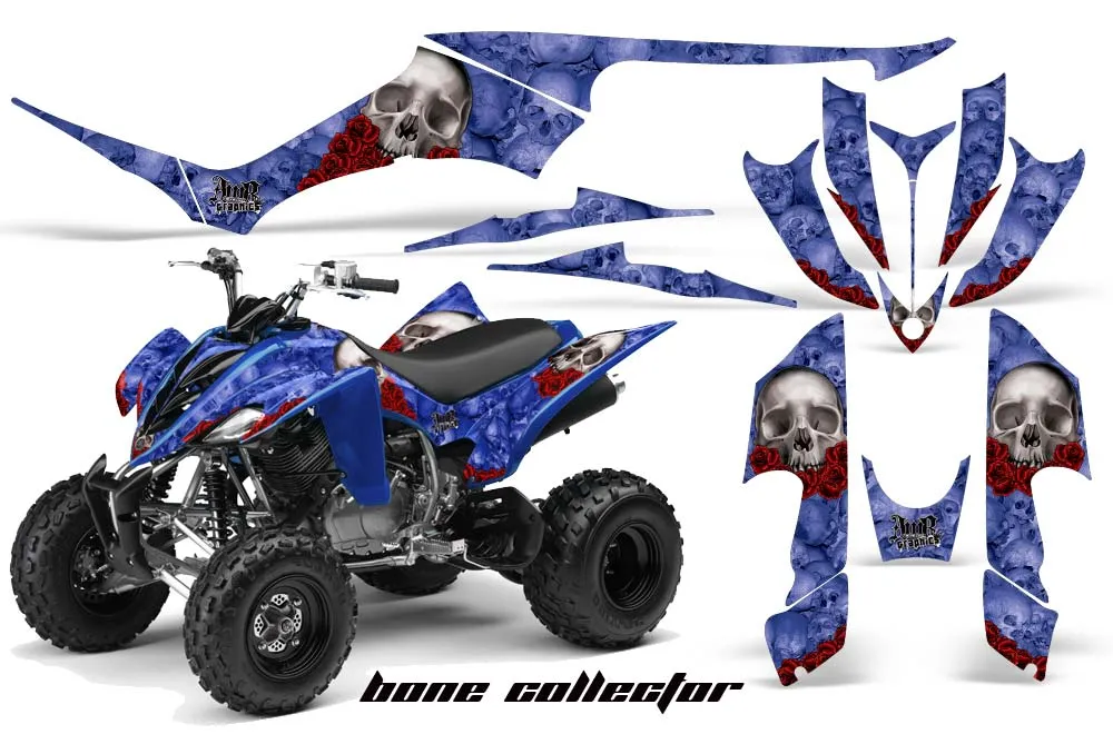 Yamaha Raptor 350 ATV Graphic Kit - 2004-2014 Bone Collector Blue